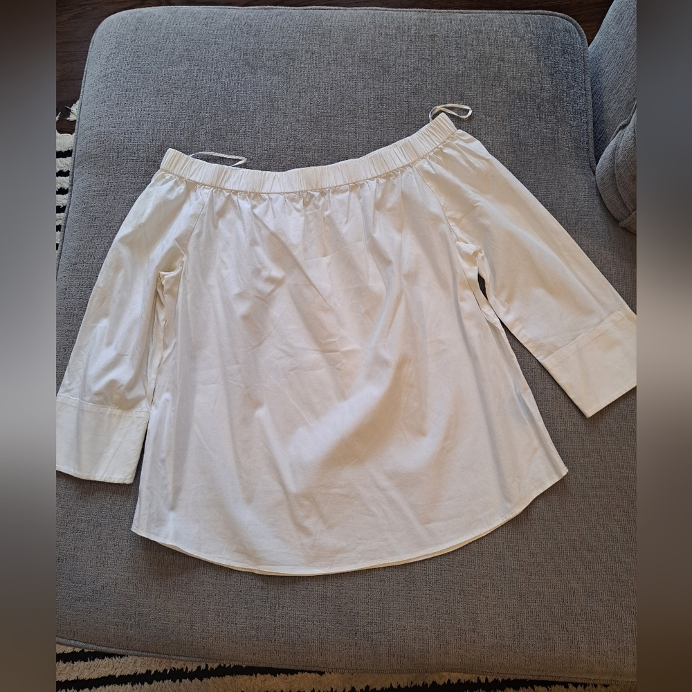 Off The Shoulder White Blouse